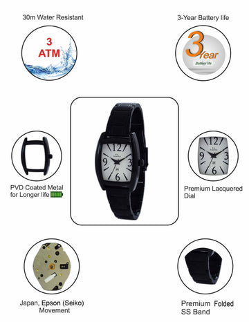 Maxima ATTIVO Women White Dial Analogue Watch - 49952CALB